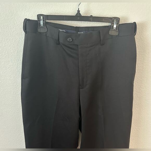 Mens Croft & Barrow Classic Black Trousers/Slacks - Picture 4 of 10